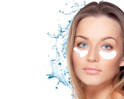 Antistress hydrogel eyes contour patches with atlantic algae
