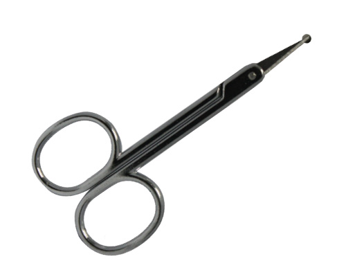 Rounded tip scissors