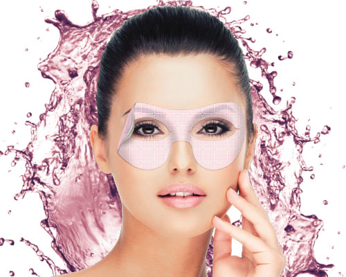 Hyper moisturizing eyes contour hydrogel mask with dragon fruit