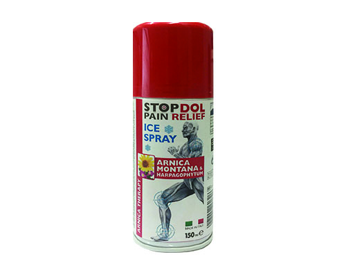 Ghiaccio spray con arnica e artiglio del diavolo