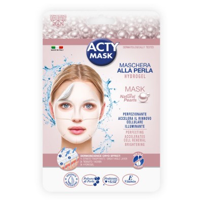 Perfecting hydrogel mask with natural pearls