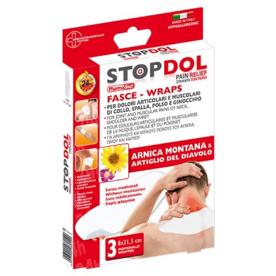 Pain relief plasters with arnica & devil's claw - for neck, shoulder, wrist and knee