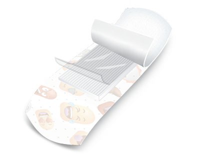 Printed plasters